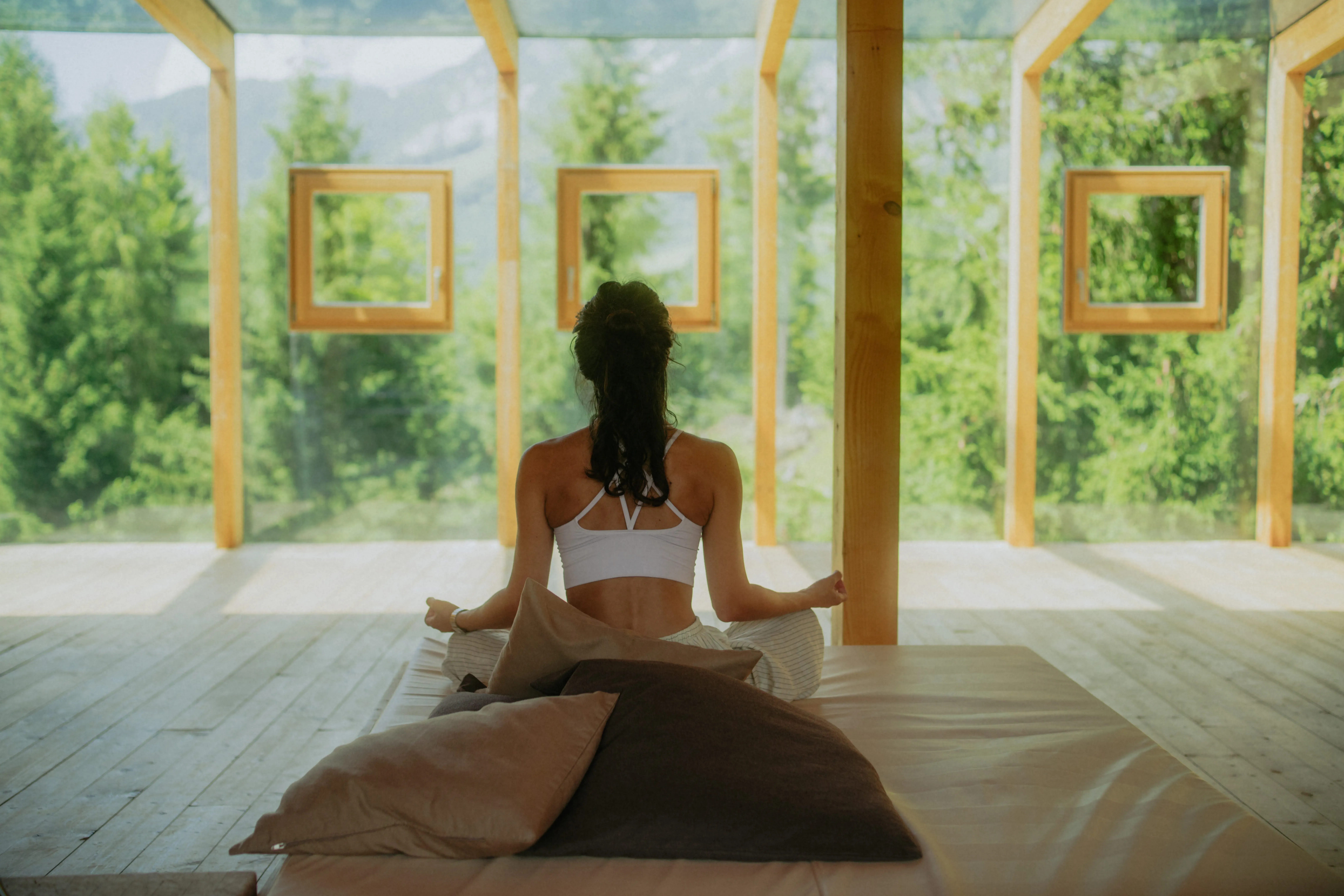 Meditation im Ruheraum